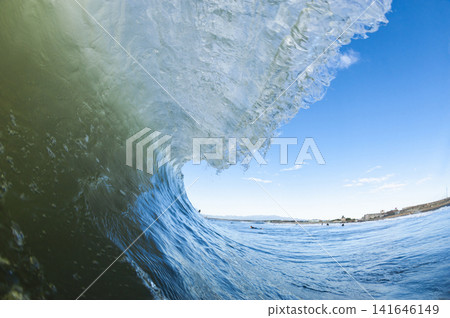 湘南久沼海灘:海浪與藍天 湘南久沼海灘:海浪與藍天 141646149