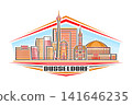 Vector illustration of Dusseldorf 141646235