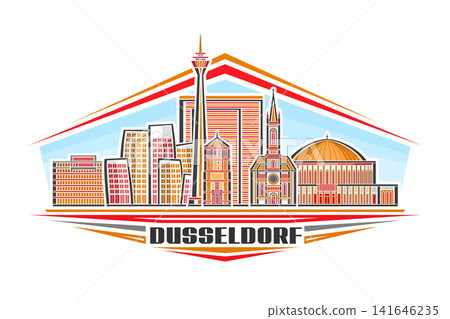 Vector illustration of Dusseldorf Vector illustration of Dusseldorf 141646235