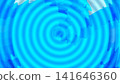 Blue ripple abstract background with concentric circles pattern for digital and technology concepts. 141646360