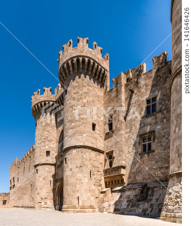 Palace Of The Grand Master Towers In Rhodes Greece Palace Of The Grand Master Towers In Rhodes Greece 141646426