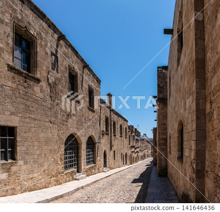 Street Of The Knights In Old Town Rhodes Greece Street Of The Knights In Old Town Rhodes Greece 141646436