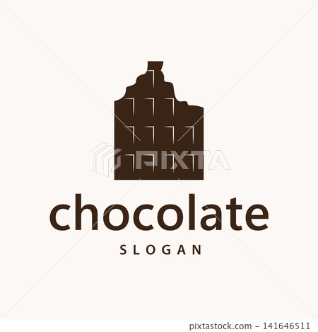 Simple modern style chocolate bite design Simple modern style chocolate bite design 141646511