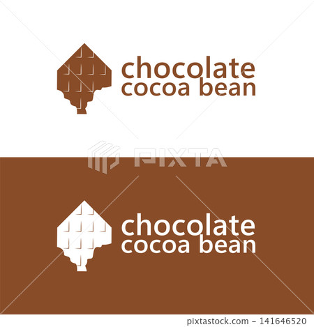 Sweet chocolate bar bite design premium template 141646520