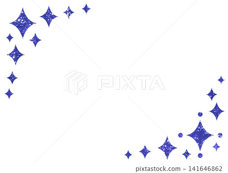 Sparkling, glittering light frame - blue Sparkling, glittering light frame - blue 141646862