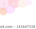 Japanese-style background image of fireworks 2 141647338