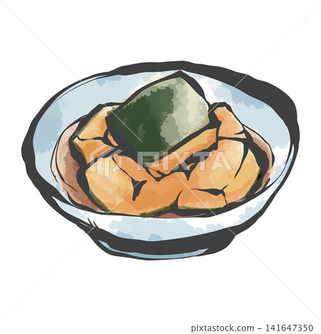 手繪筆觸風格的燉南瓜插圖 141647350
