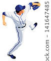 Baseball player "Pitcher" 141647485