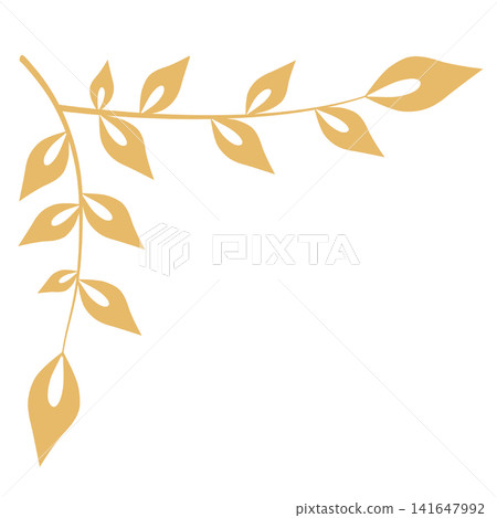 Elegant golden leaf branch corner divider luxury botanical ornamental frame accent for wedding invitation card header certificate menu design graphic clipart artwork decor element Elegant golden leaf branch corner divider luxury botanical ornamental frame accent for wedding invitation card header certificate menu design graphic clipart artwork decor element 141647992