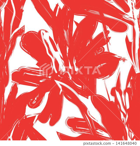 Abstract Floral seamless pattern design for fashion and home textiles, graphics and backgrounds 141648040