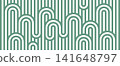 Geometric Abstract Stripe Arch Pattern Background 141648797