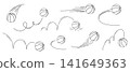 Hand drawn basketball sports ball icon collection doodles, sketch vector illustration isolated on white background. 141649363