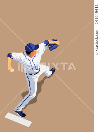 棒球選手“投手” 棒球選手“投手” 141649411