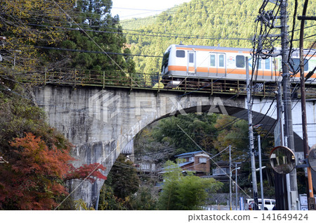 Bridge and train Bridge and train 141649424