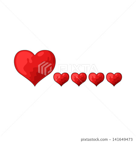 Illustration of Heart Rating Illustration of Heart Rating 141649473