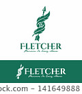 Fletcher Archery Logo with Elegant Feather and Arrow Design for Precision Brand Identity Vector Design Inspiration 141649888