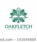 Oak Leaf Bow and Arrow Logo Design for Nature and Outdoor Brands Vector Design Inspiration 141649889