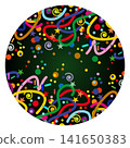 Colorful confetti and streamer patterns 141650383