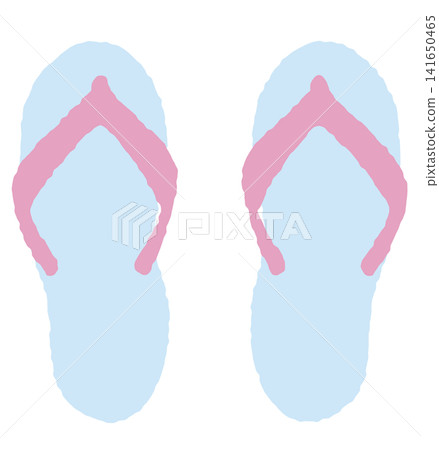 Cute beach sandal illustrations inspired by summer beaches and resorts. Cute beach sandal illustrations inspired by summer beaches and resorts. 141650465