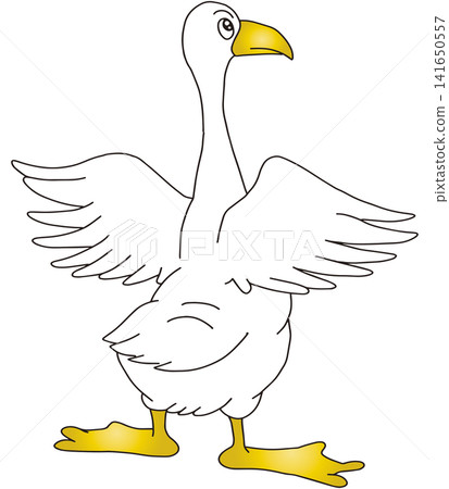 Hand-drawn animal illustration ☆ Duck Hand-drawn animal illustration ☆ Duck 141650557