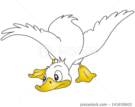 Hand-drawn animal illustration ☆ Duck Hand-drawn animal illustration ☆ Duck 141650603