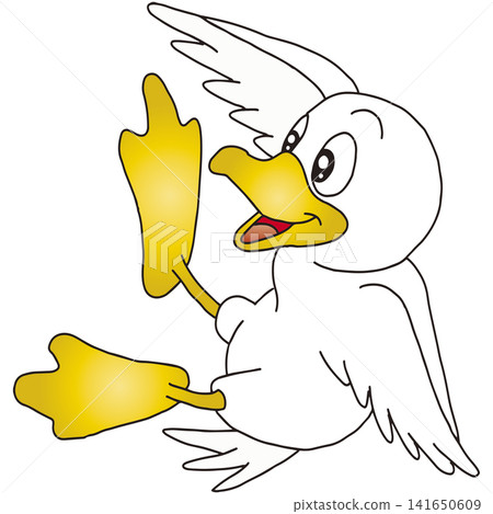 Hand-drawn animal illustration ☆ Duck Hand-drawn animal illustration ☆ Duck 141650609