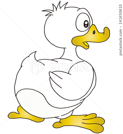 Hand-drawn animal illustration ☆ Duck 141650610