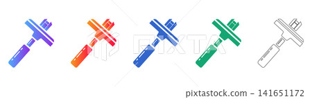 Professional Construction Tool Icons Vector Set Professional Construction Tool Icons Vector Set 141651172