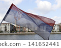 Serbian flag in the city 141652441