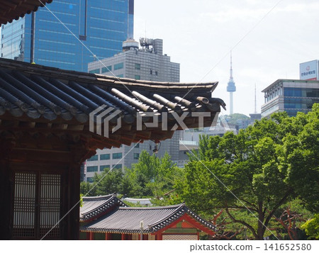 從德壽宮眺望首爾塔 141652580