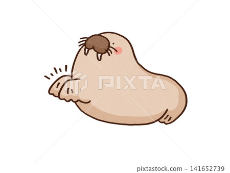 A walrus happily claps its front paws (at an aquarium show). A walrus happily claps its front paws (at an aquarium show). 141652739