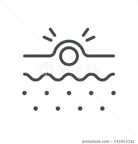 Acne line icon. Inflamed pimple and clogged pore dermatology symbol. Editable stroke vector illustration isolated on white background. Acne line icon. Inflamed pimple and clogged pore dermatology symbol. Editable stroke vector illustration isolated on white background. 141653192