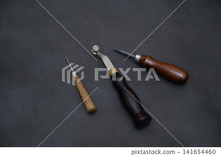Leathercraft tools and leather materials Leathercraft tools and leather materials 141654460