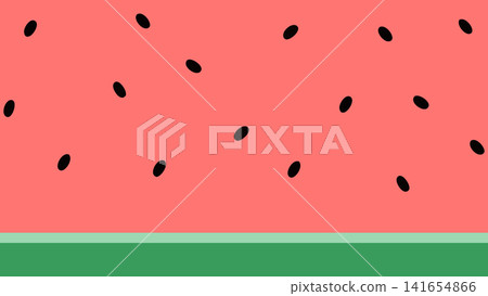 Watermelon cross-section pattern background illustration Watermelon cross-section pattern background illustration 141654866
