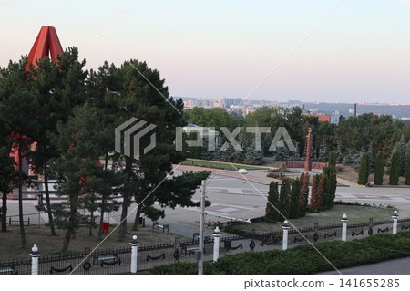 View to the eternity memorial and the city. View to the eternity memorial and the city. 141655285