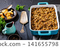 Classic American Midwest hamburger rice hot dish 141655798
