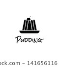 Sweet Jelly Pudding Label 141656116