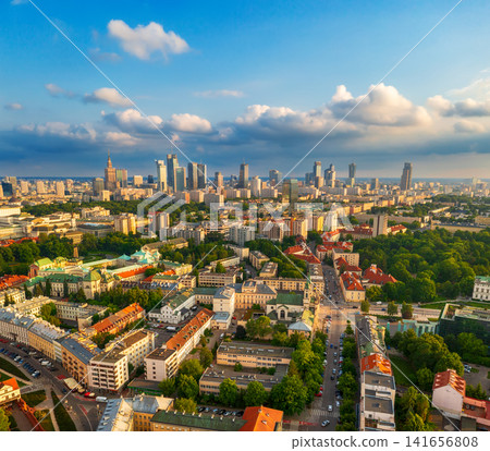 View to the modern Warsaw View to the modern Warsaw 141656808