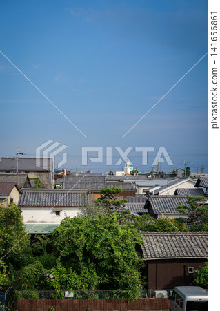 從滋賀縣近江八幡市博雲館的窗戶望出去的景色 從滋賀縣近江八幡市博雲館的窗戶望出去的景色 141656861