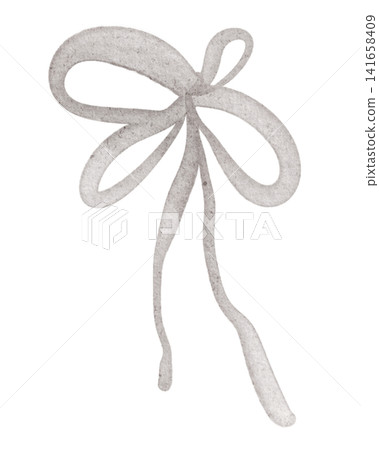 Beige Ribbon Bow Watercolor Clipart Illustratio Beige Ribbon Bow Watercolor Clipart Illustratio 141658409