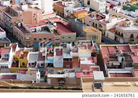 Roofs and terraces of the small town of spain poor neighborhood Roofs and terraces of the small town of spain poor neighborhood 141658761