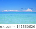 The tropical scenery of Ishigaki Island, with its endless blue sky and crystal-clear emerald green sea. 141660620