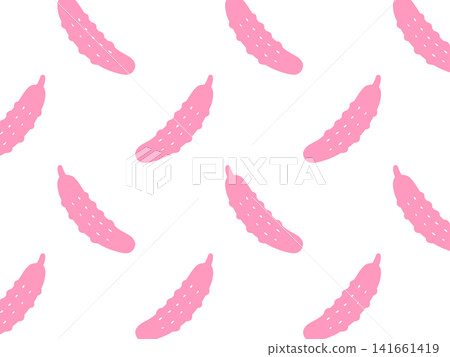 A background illustration of many cucumbers lined up, pink wallpaper. A background illustration of many cucumbers lined up, pink wallpaper. 141661419