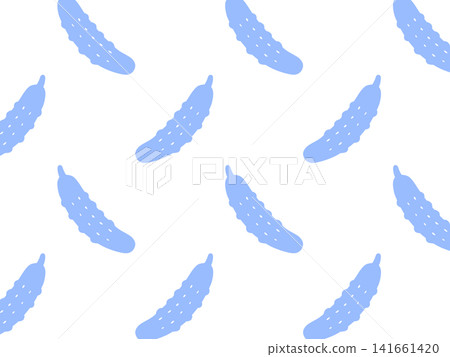 Background illustration of many cucumbers lined up (wallpaper, light blue) Background illustration of many cucumbers lined up (wallpaper, light blue) 141661420