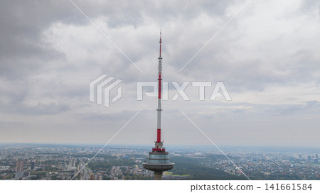 Aerial View of Vilnius Television Tower and Surrounding Cityscape Aerial View of Vilnius Television Tower and Surrounding Cityscape 141661584