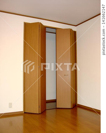 Storage unit with hinged doors, made of wood. Storage unit with hinged doors, made of wood. 141662147