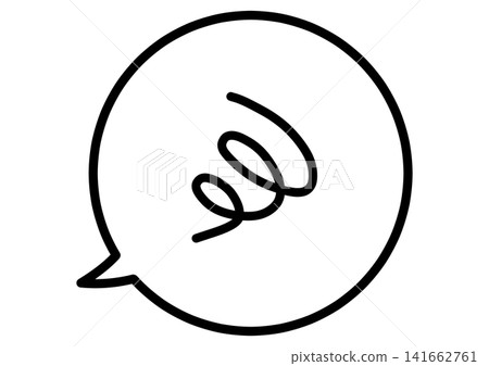 簡單的模糊標記和對話氣泡插圖 2 簡單的模糊標記和對話氣泡插圖 2 141662761