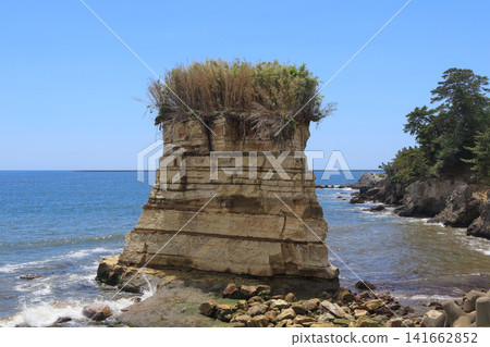 松濱附近的海蝕柱景觀（宮城縣七濱町） 141662852