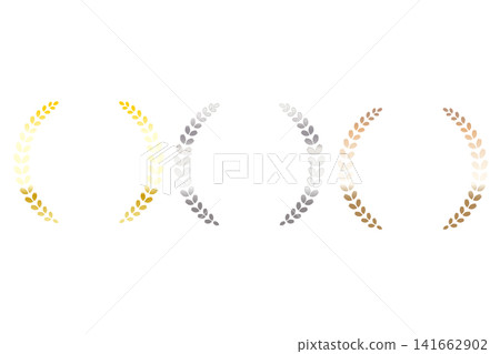Laurel Wreath Ranking Materials: Frame - Gold, Silver, Copper Bronze - Laurel Wreath Laurel Wreath Ranking Materials: Frame - Gold, Silver, Copper Bronze - Laurel Wreath 141662902