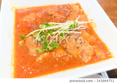 Irish stew, a warm Western-style stew made with meat and vegetables. Irish stew, a warm Western-style stew made with meat and vegetables. 141664751